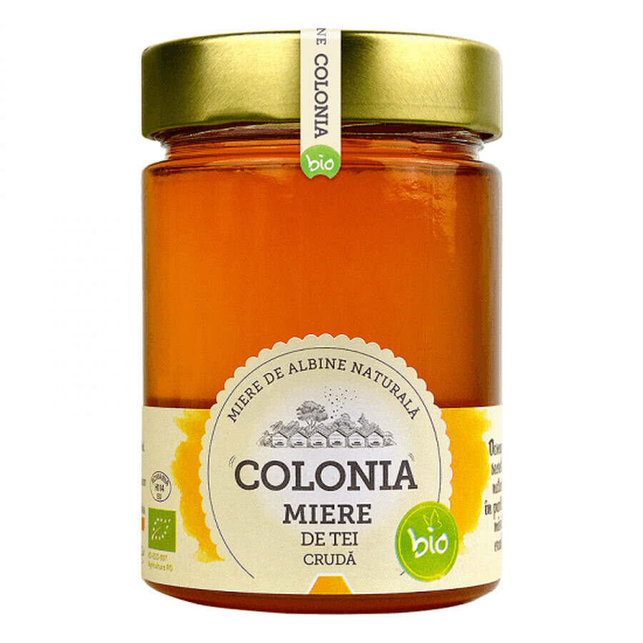 Miere de tei bio cruda Colonia, 420 g, Evicom Honey