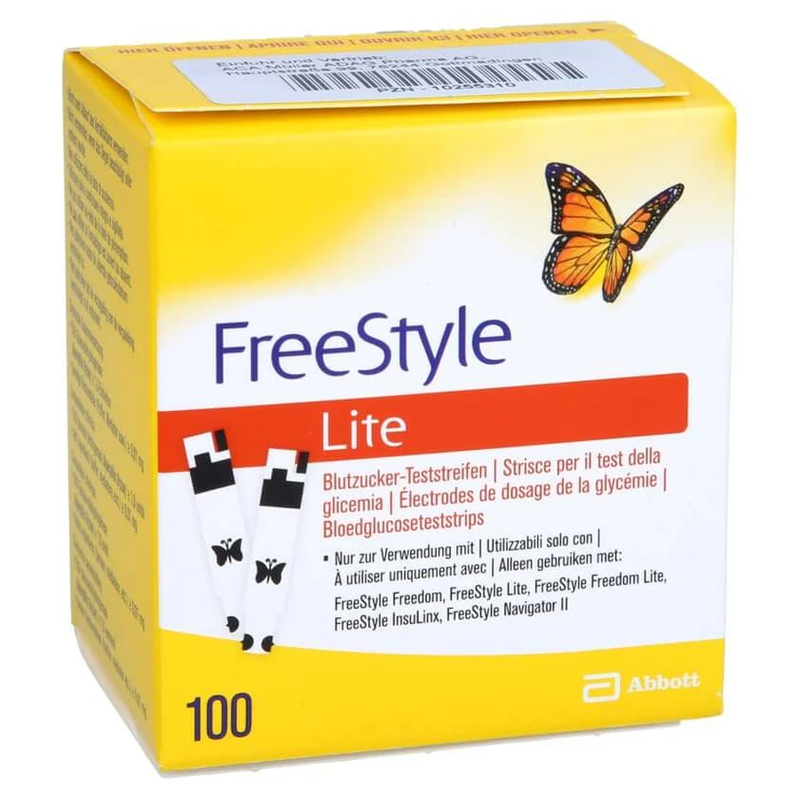 Freestyle Lite Teststreifen Ohne Codieren 100 St