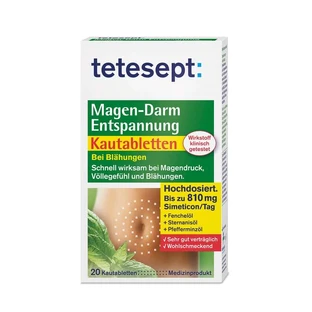 tetesept Relajación Gastrointestinal Comprimidos Masticables 20 St