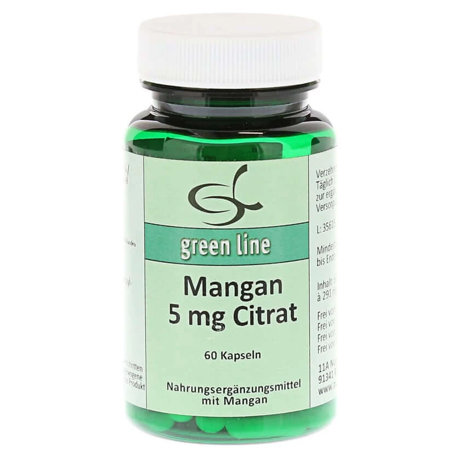 Mangan 5 mg citrat capsule 60 Capsule