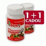 Multivita+Fe, 30 tablete, Adams Vision (1+1)