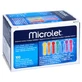 Lancetas Microlet Coloreadas 100 unid.