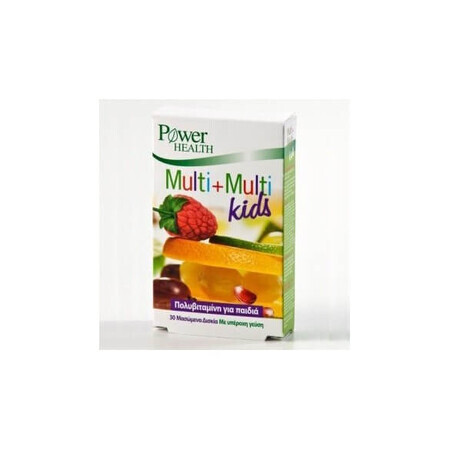 Multivitamine pentru copii Multi+Multi Kids, 30 tablete masticabile, Power Of Nature