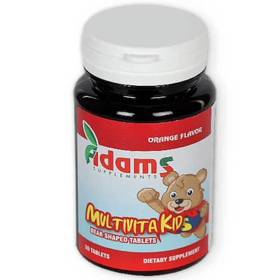 Multivitamine pentru copii MultivitaKid, 30 jeleuri, Adams Vision