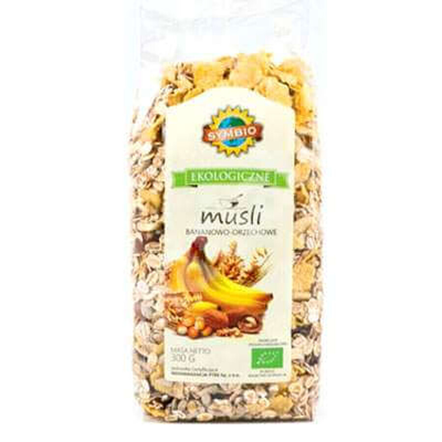 Musli Bio cu banane si nuci, 300 g, Symbio