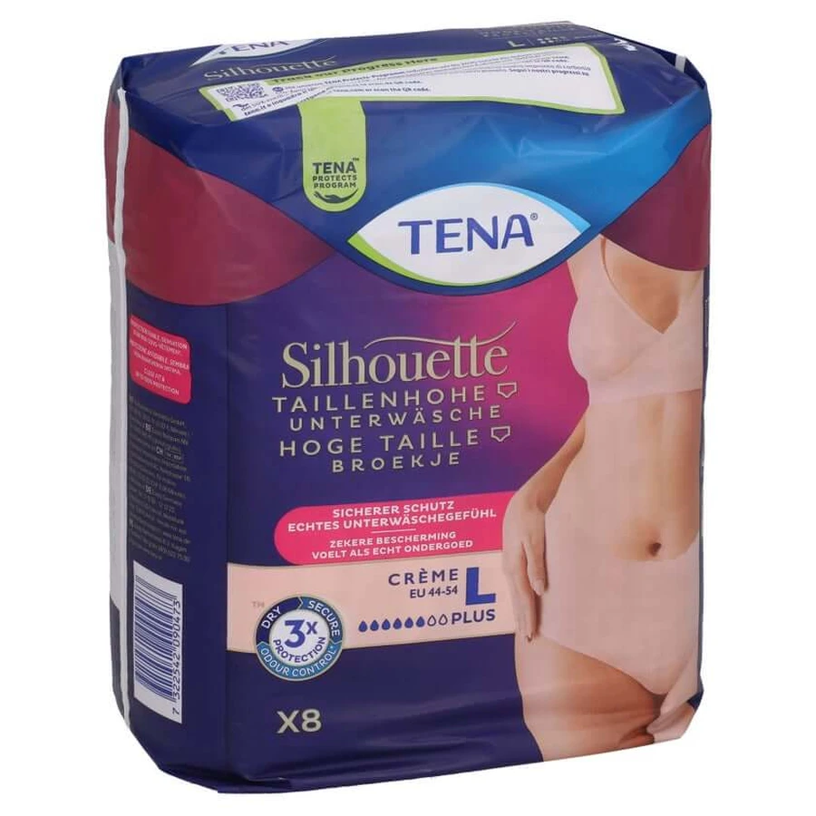 Tena Silhouette Plus Cream L Incontinence Pants 2X8 pcs.