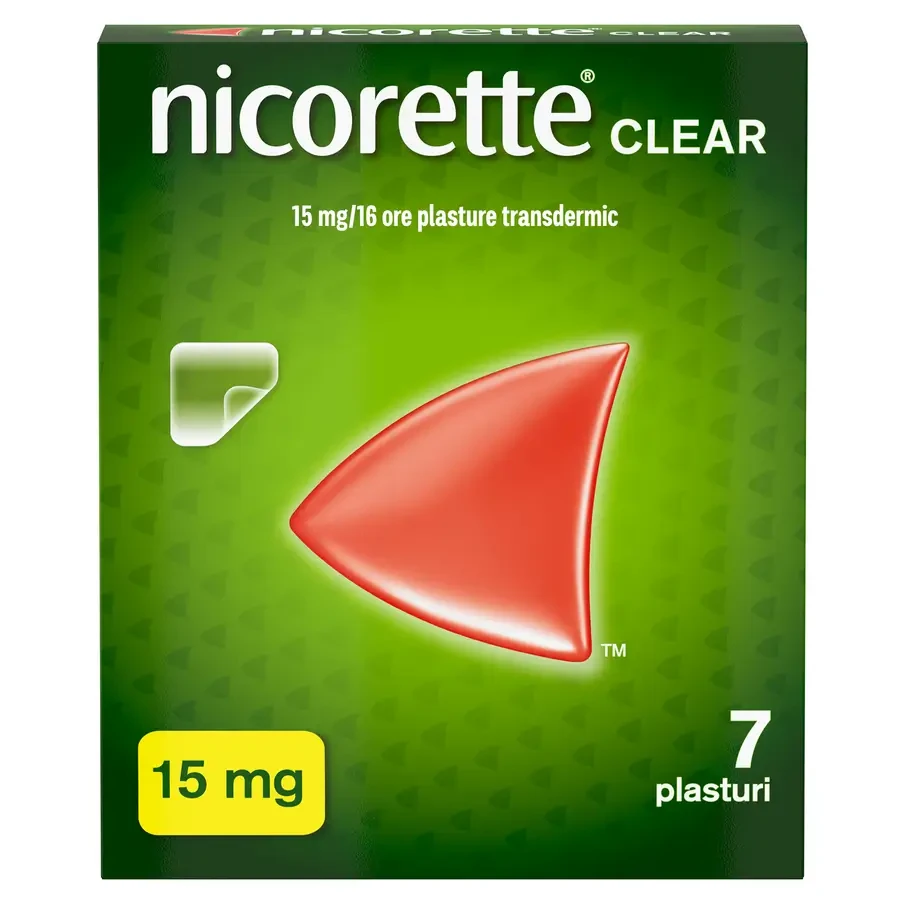 Nicorette Clear 15mg, 7 patches, Mcneil