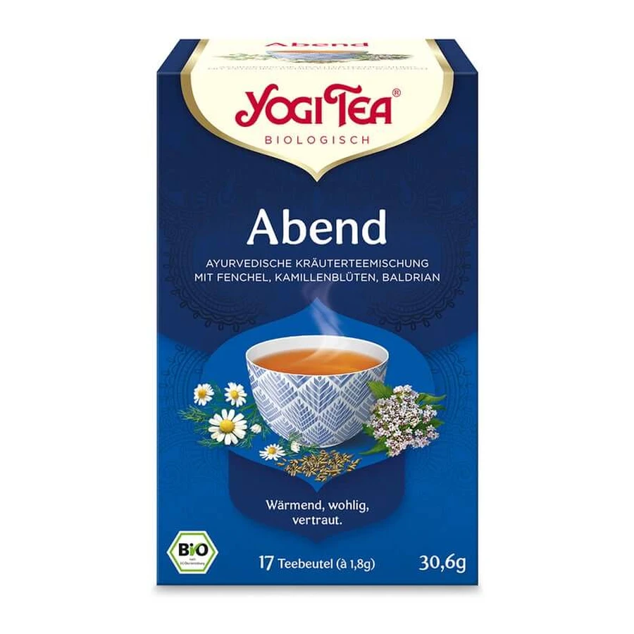 YOGI TEA, sera, tisana biologica 17X1,8 g