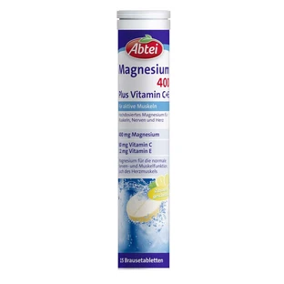 Abbey Magnesium 400 Plus Vitamine C + E 15 St
