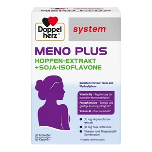 Double Heart Meno Plus System Combi Pack 60 Capsule