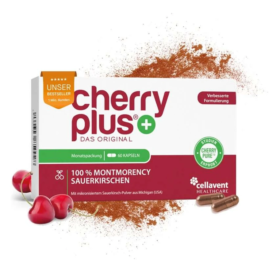 Original Montmorency Sour Cherry Capsules - Cherry PLUS® 60 Capsules