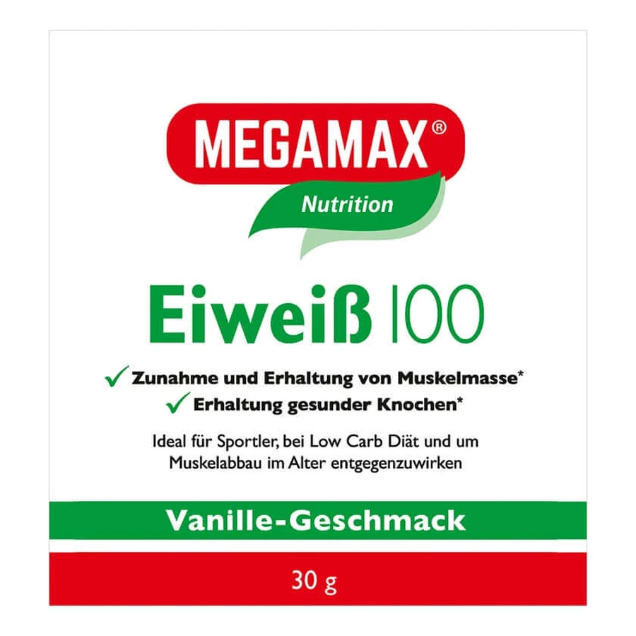 MEGAMAX enkele porties eiwit VANILLE 30 g