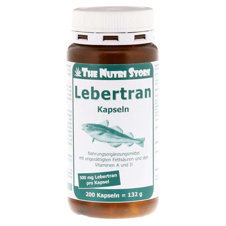 Aceite de hígado de bacalao 500 mg cápsulas 200 unid.