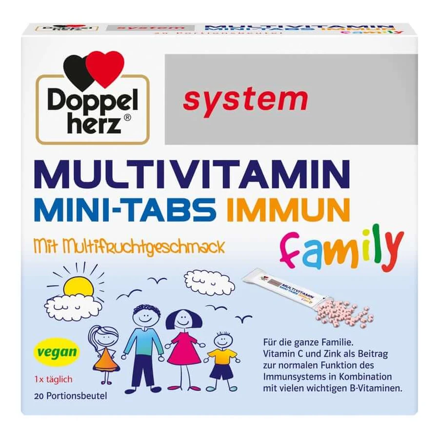 Sistema Doppelherz Multivitaminico Mini-Tabs famiglia 20 St.