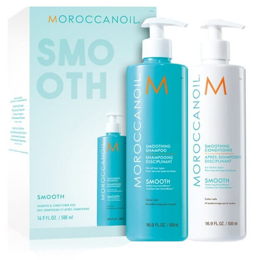 Pachet Duo Netezire sampon si balsam, 500+500 ml, Moroccanoil