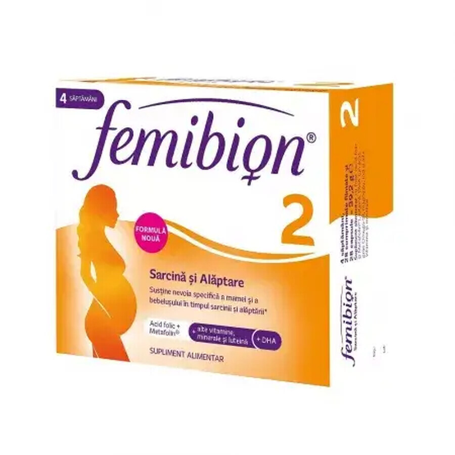 Femibion 2 - Schwangerschaft und Stillzeit Paket, 56 Tabletten + 56 Kapseln, Dr. Reddys