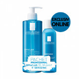 Pachet Gel spumant purifiant Effaclar, 400 ml  + Solutie purificatoare si calmanta cu sulfat de zinc Serozinc, 150 ml, La Roche-Posay