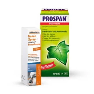 Neusspray ratiopharm Erw + Prospan sap 1 set