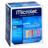 Lancetas microlet 200 uds
