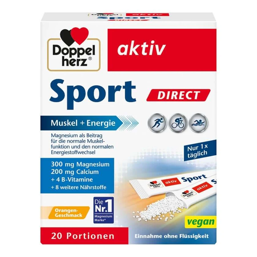 Double Heart Active Sport Direct Vitamine + Minerale 20 Capsule