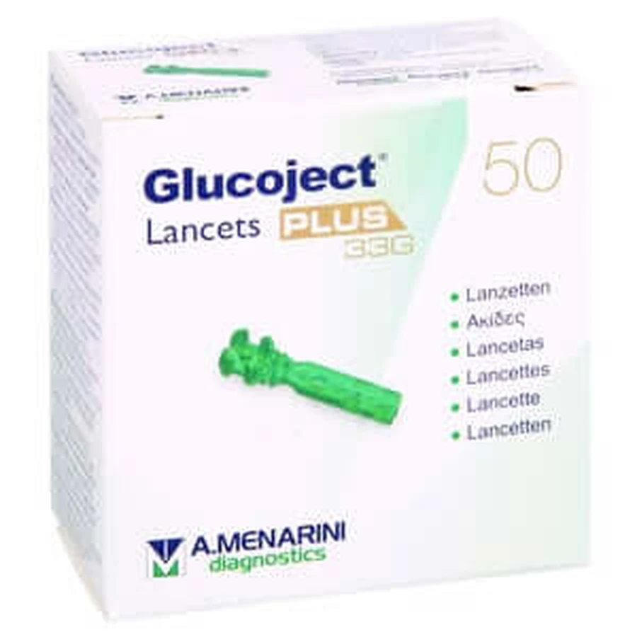 Lancetas Glucoject 50 unid.