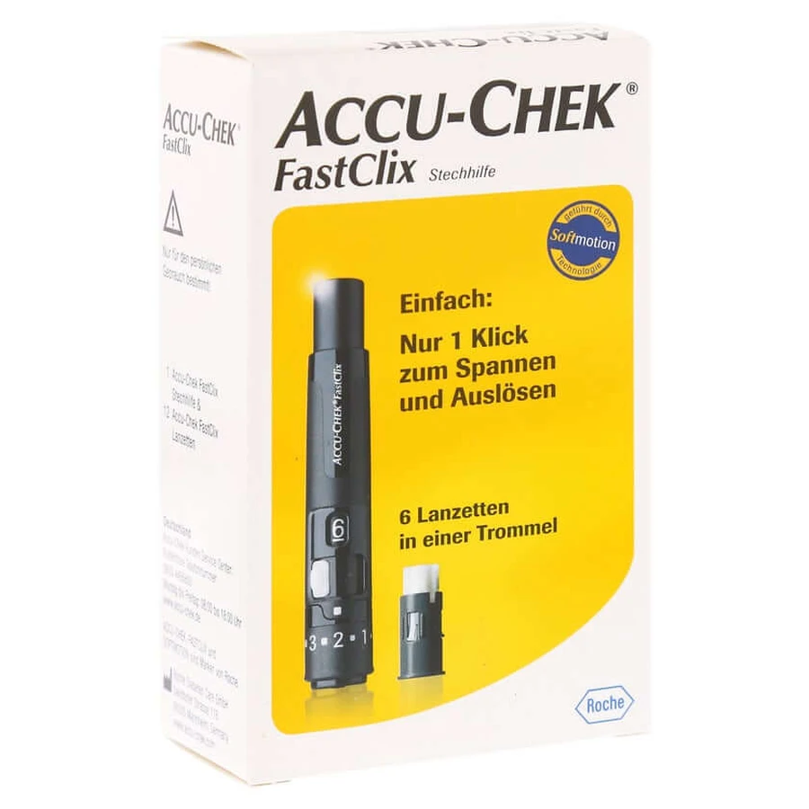 ACCU CHEK Fastclix prikapparaat 1 stuk
