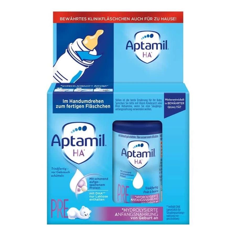 Aptamil HA Pre, Hydrolysierte Anfangsmilch, 2 x 90 ml 2X90 ml