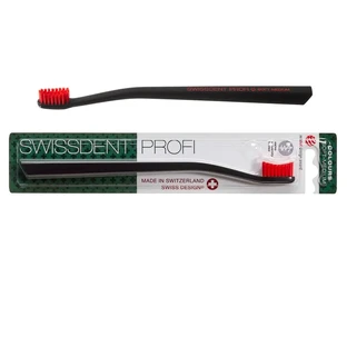Profi Soft Medium black toothbrush, Swissdent