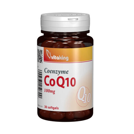 Coenzyme Q10 100mg, 30 capsules de gélatine, Vitaking