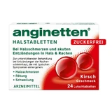 Anginetten keeltabletten suikervrij kers 24 St