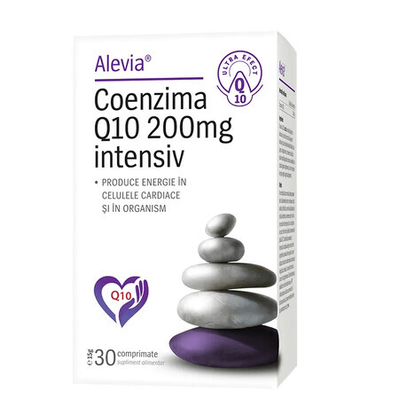 Coenzima Q10 200 mg intensiv, 30 comprimate, Alevia