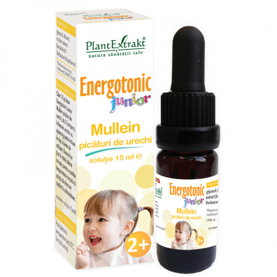 Picaturi de urechi Energotonic Junior Mullein, 15 ml, Plant Extrakt