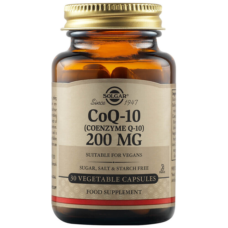 Coenzym Q10 200 mg, 30 Kapseln, Solgar