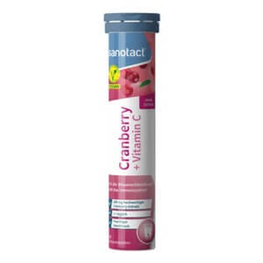 Sanotact Cranberry+c tabletki musujące 20 St: ceny i cechy