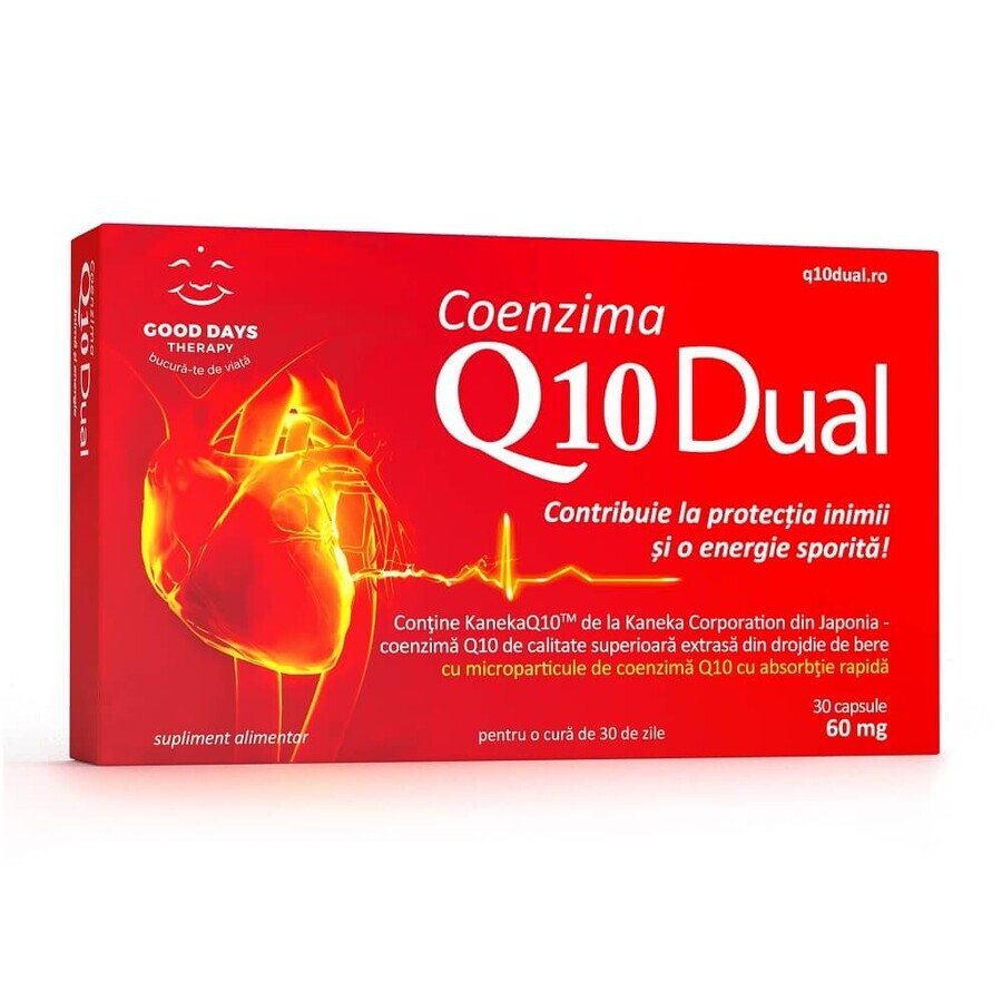 Coenzima Q10 Dual 60 mg, 30 capsule, Good Days Therapy