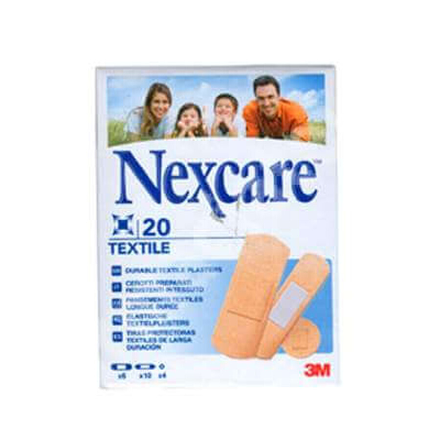 Plasturi rezistenti asortati, 20 bucati, Nexcare