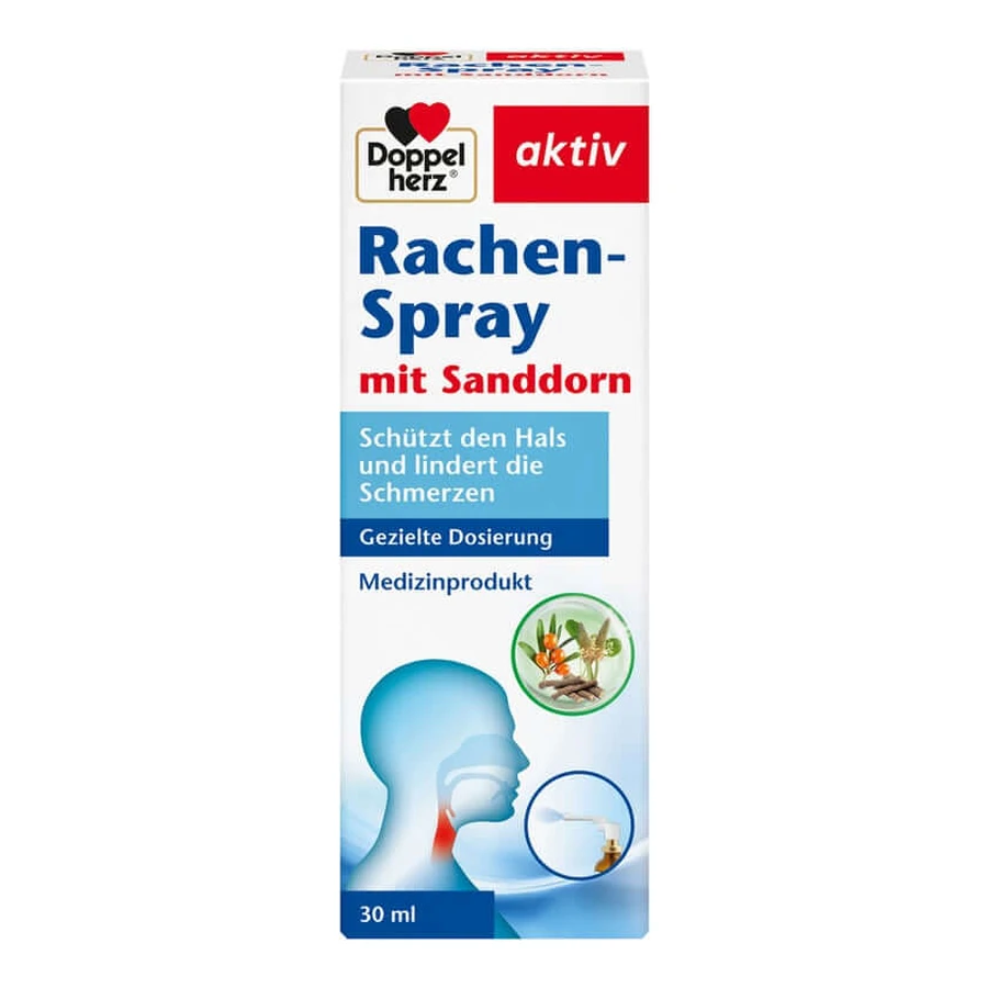 Double Heart Keelspray met Duindoorn 30 ml