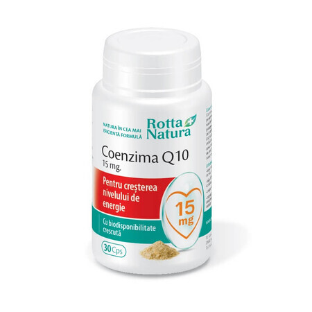 Coenzym Q10, 15 mg, 30 Kapseln, Rotta Natura