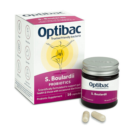 Probiotikum Saccharomyces Boulardii, 16 Kapseln, OptiBac