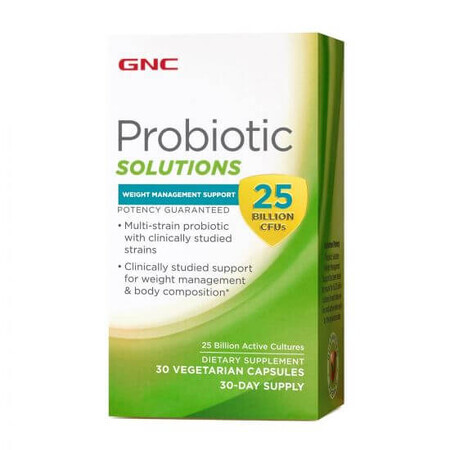 Probiotische Gewichtskontrolle Unterstützung 424647, 30 Kapseln, GNC