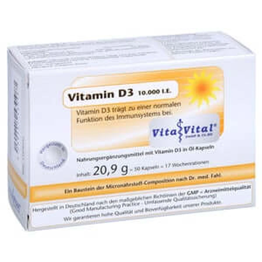 Vitamine D3 10 000 U.I. Capsules 50 Capsules