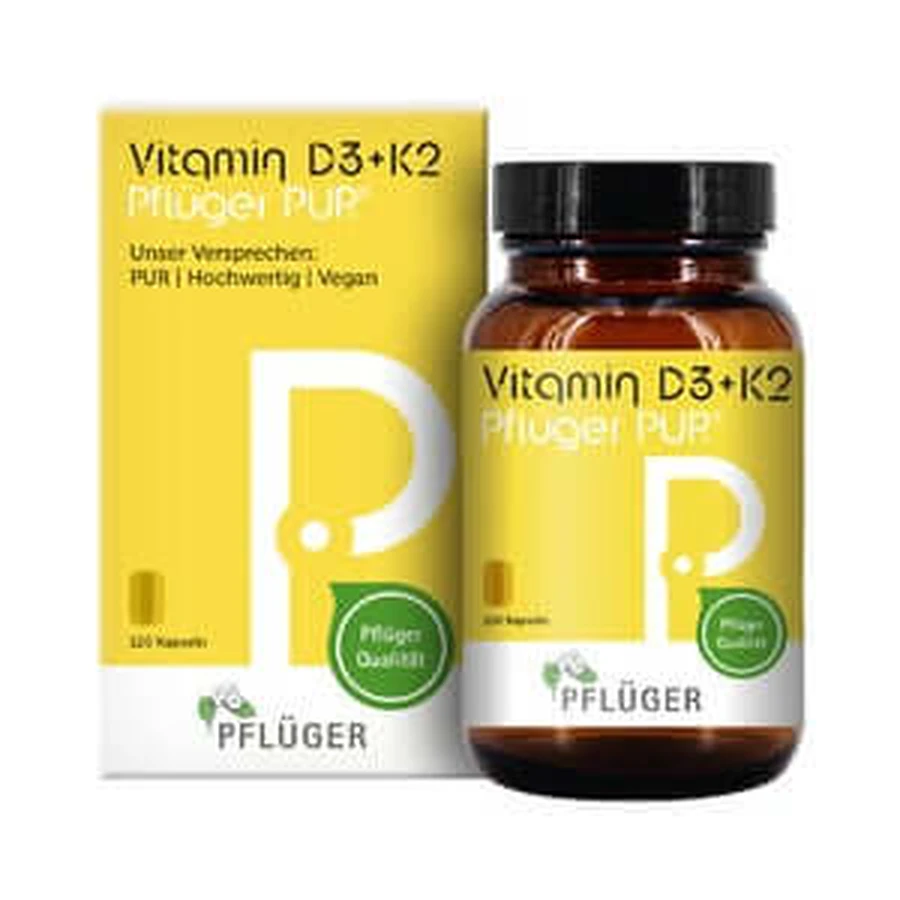 Vitamina D3+K2 Pflüger PUR 120 St