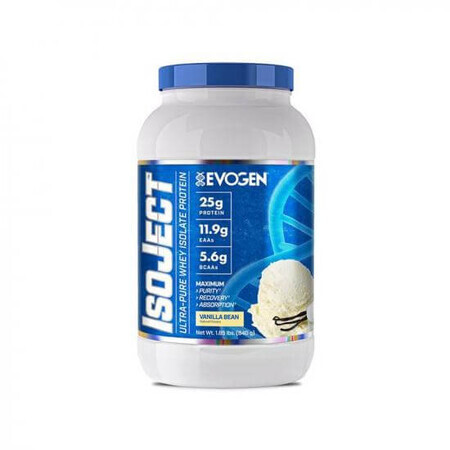 Pulbere cu aroma de vanilie Isoject, 840 g, Evogen