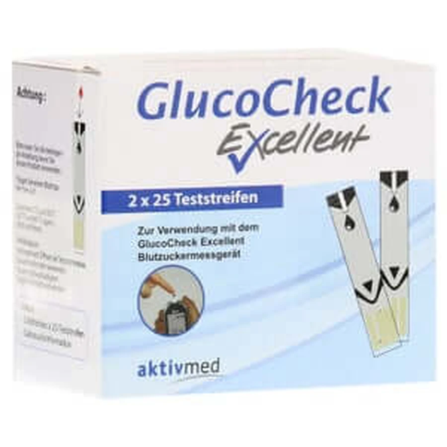 Glucocheck Excellent teststrips 50 stuks