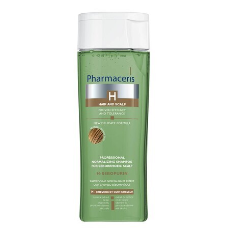 Sampon H-Sebopurin normalizant pentru par gras si scalp seboreic, 250 ml, Pharmaceris