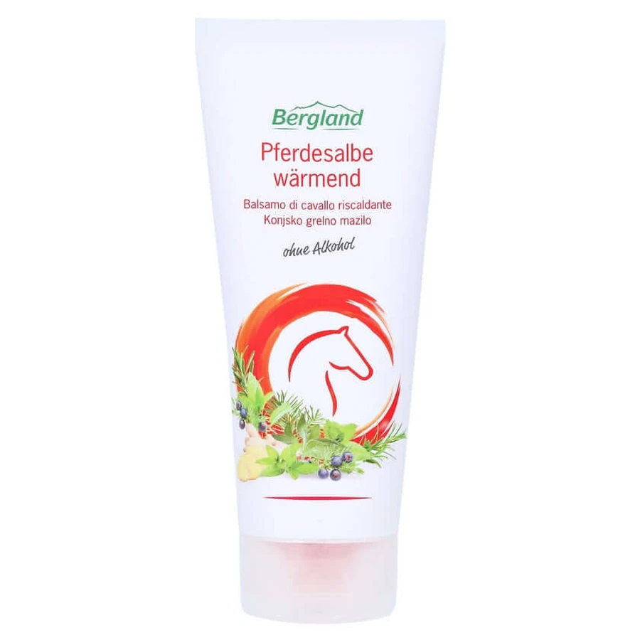 Pommade Bergland pour chevaux chauffante 200 ml