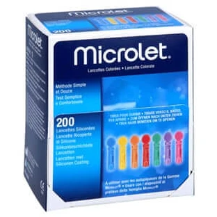 Microlet Lancets Colored 200 pcs