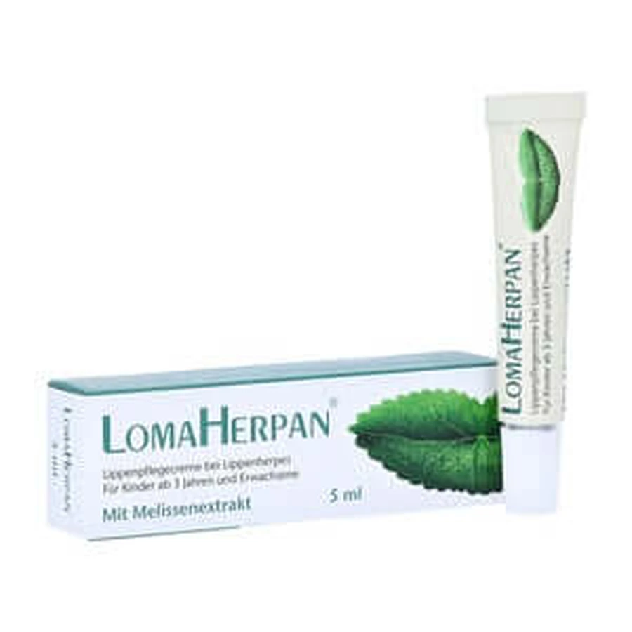 LomaHerpanCremă de îngrijire a buzelor cu extract de Melissa 5 ml