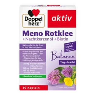 Double Heart Meno Red Clover + Evening Primrose Oil + Biotin 30 St