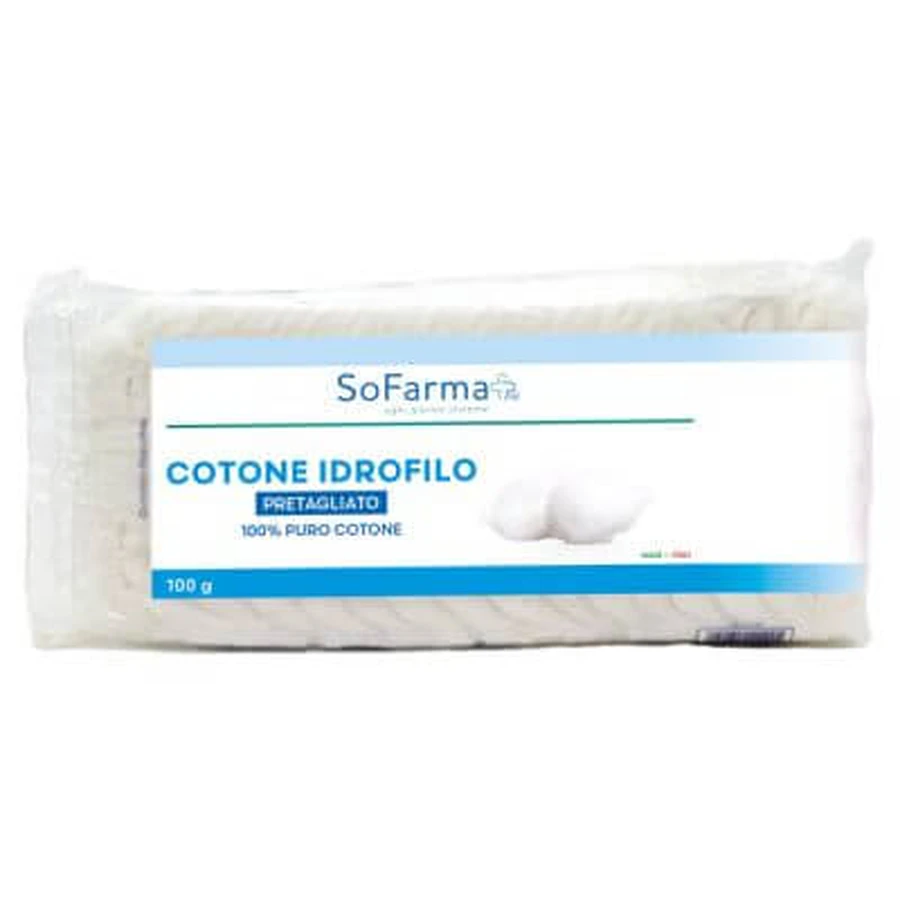 Vorgeschnittene hydrophile Baumwolle 100g sofarmapiu'